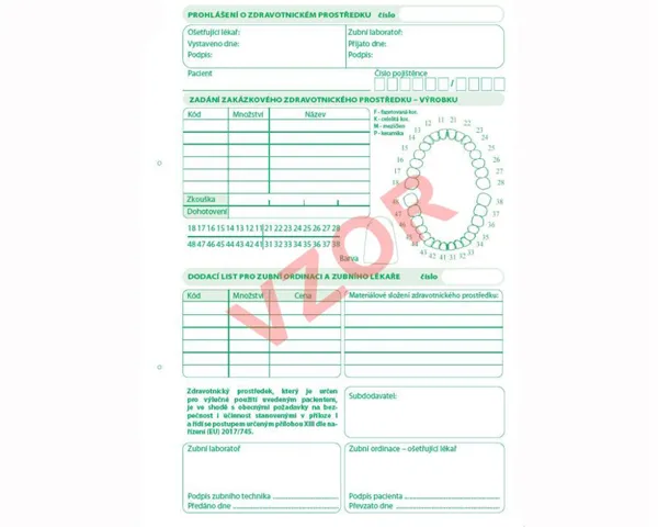 Laboratorní štítek propisovací zelené blok A5 100ks