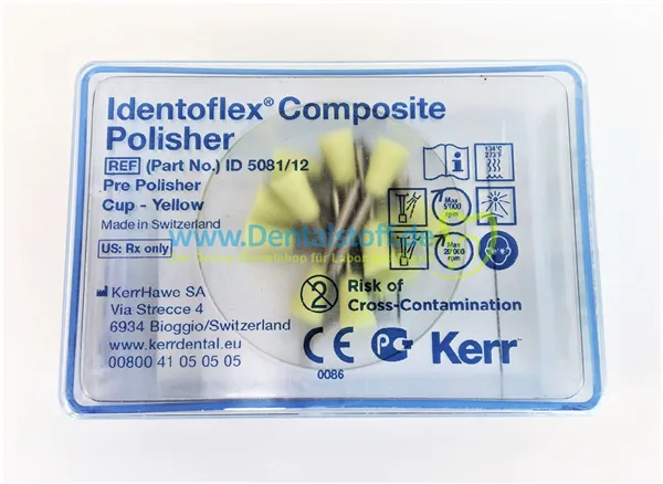Identoflex (kompozita) -žlutá gumička kalíšek 12ks