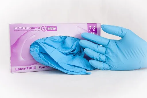 Rukavice Sempercare Nitrile modré XS 100ks (1631)