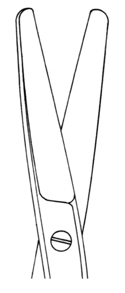 Standard nůžky chirurgické rovné; 13,0 cm 0210