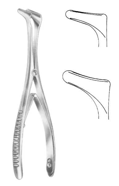 Tieck-Halle zrcátko nosní fig.1; 13,5 cm