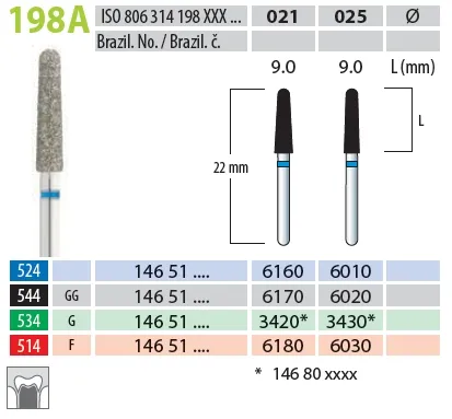 Brousek diamantovaný T 806.314.198a.544.025