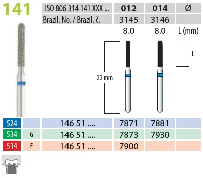 Brousek diamantovaný T 806.314.141.534.014