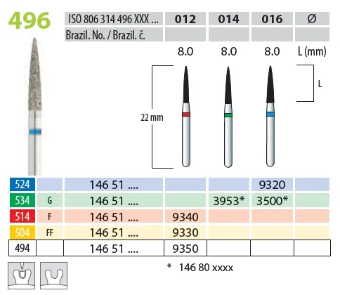 Brousek diamantový; FG 806.314.496.504.012