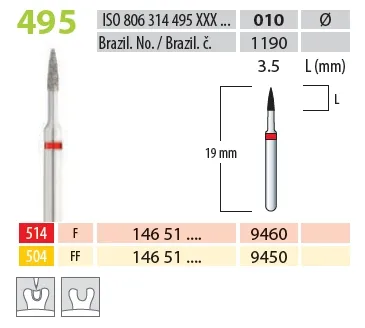 Brousek diamantovaný T 806.314.495.504.010