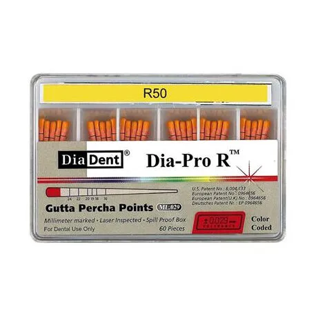 Gutta čepy Diadent  R50 kalibr.