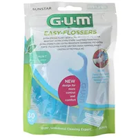 GUM Easy Flosser nosič s mentolovou nití 30 ks
