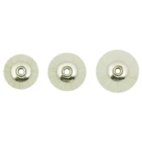 ORBIS Diskový kartáč nemontovaný, kozí chlupy, bílý, průměr 17 mm, měkký, 12 ks