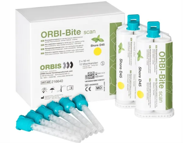 ORBIS Orbi-Bite kartuše 2x50ml,12míchacích kanyl, žlutá máta fast