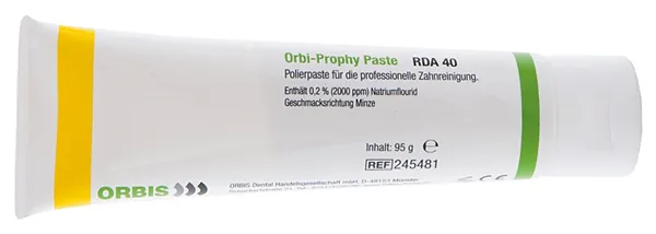 ORBIS ORBI-Prophy Paste, profylaktická pasta, RDA 40  žlutá 95g