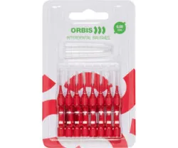 ORBIS mezizubní kartáček, 0,5 mm, barva červená, 8 ks