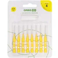 ORBIS mezizubní kartáček, 0,7 mm, barva žlutá, 8 ks