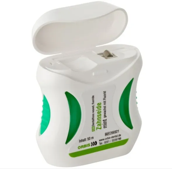 ORBIS Zubní nit voskovaná mátová 50m