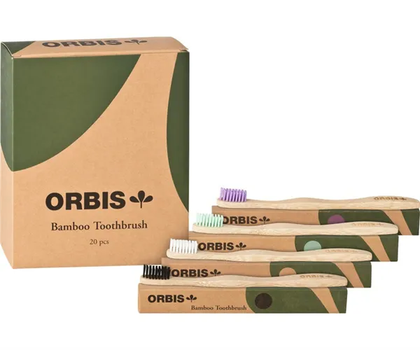 ORBIS-Green bambusouvý zubní kartáček  20 ks