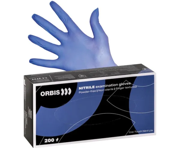 ORBI-Touch rukavice nitrilové, fialové, velikost XL  180 ks