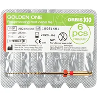 ORBIS Golden One File Steril primary 25.07 31mm rot 6 ks