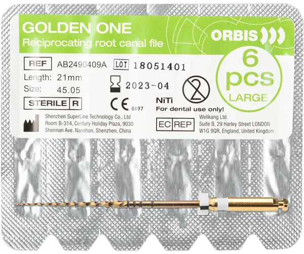 ORBIS Golden One File Steril large 45.05 21mm weiß  6 ks