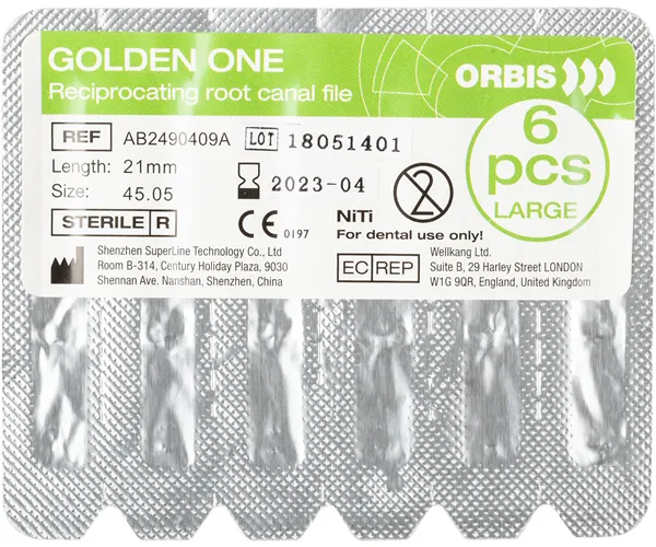 ORBIS Golden One File Steril large 45.05 21mm weiß  6 ks