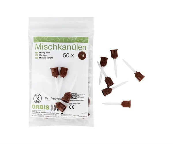 ORBIS míchací kanyly, hnědé, špičaté 50 ks