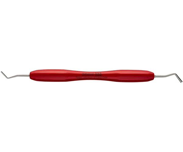 ORBIS cpátko ploché 1,2/2,0 mm PDO 350-380  silikonové držátko Ergo, červené