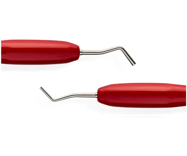 ORBIS cpátko ploché 1,2/2,0 mm PDO 350-380  silikonové držátko Ergo, červené