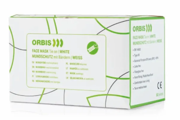 ORBIS Ústenky IIR na úvazek, bez skelných vláken, 50ks bílá
