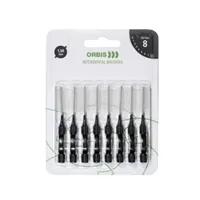 ORBIS mezizubní kartáček, 1,5 mm, barva černá, 8 ks