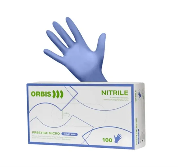 ORBIS Rukavice Prestige nitril, fialovomodré, S 100ks