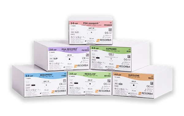 Resorba Glycolon Natural DSM13 EP0,7 USP6/0 45 cm, 24ks