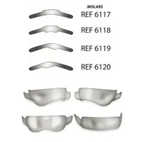 Matrice anatom.kov molar 0,03mm, 30ks - 6120