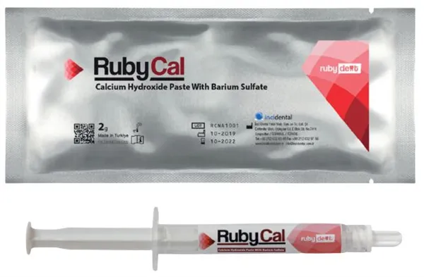 RubyCal Calcium Hydroxidová Pasta Barium Sulphate  2x2g 