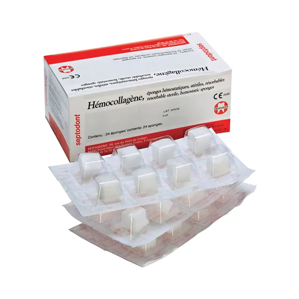 Hemocollagene box 24ks sterilních houbiček 15x15x8mm