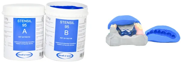 Stensil 95 Blau 2x5 kg Set