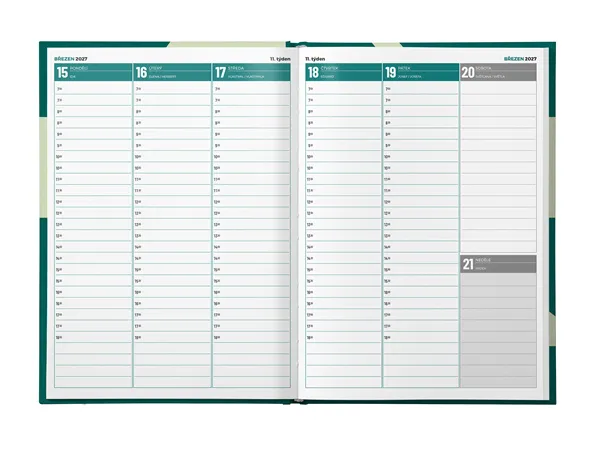 Objednací kniha pacientů r. 2027 (formát A4)