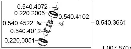 rotor pro KaVo EXPERTmatic E20L 1:1