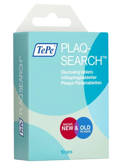 TePe  PlaqSearch indikace plaku, 10 tablet