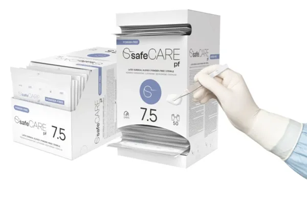 RUKAVICE sterilní SafeCARE č.7 bez pudru 50 párů