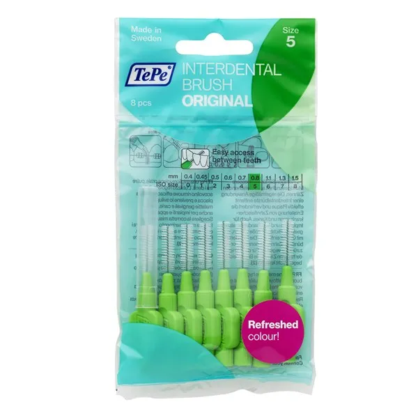 TePe Original mezizubní kartáčky 0,8 mm - zelené 8 ks